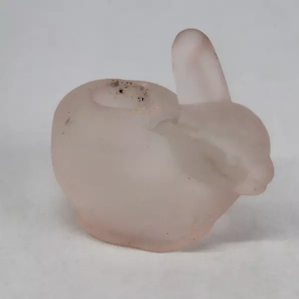 Set Of 4 Celebrations Frosted Glass Rabbit Taper Candle Holders Easter