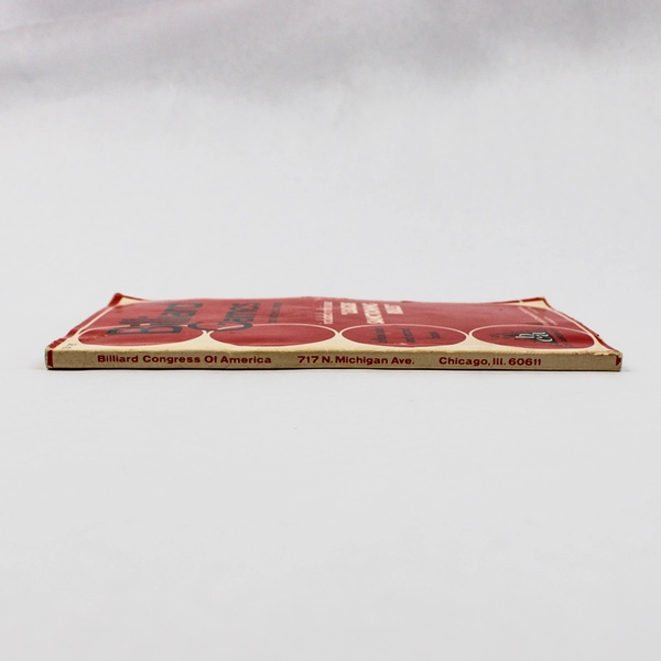 Vintage Billiard Games Official Rule Book from Billiard Congress of America 1971