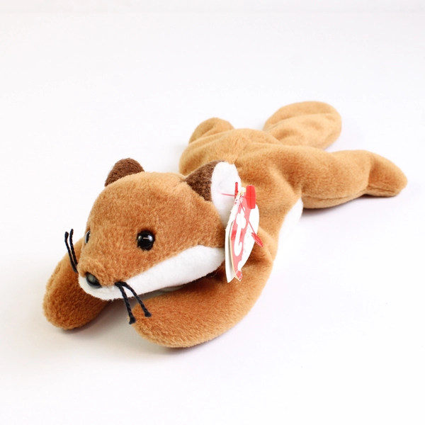 Lot of 3 Ty Beanie Babies Quackers Duck Sly Fox and Darling Dog