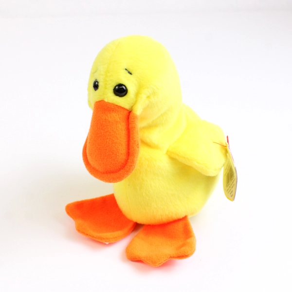 Lot of 3 Ty Beanie Babies Quackers Duck Sly Fox and Darling Dog