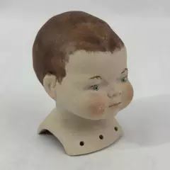Hand Painted Male Doll Head 4 Inch