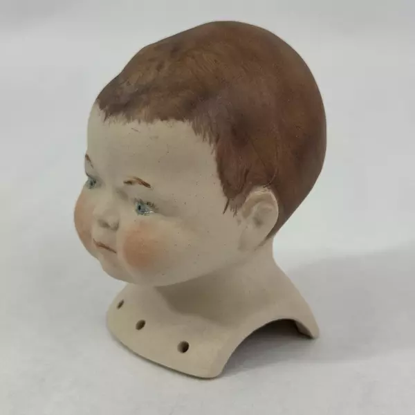 Hand Painted Male Doll Head 4 Inch