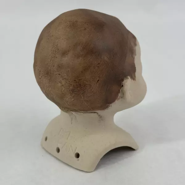 Hand Painted Male Doll Head 4 Inch