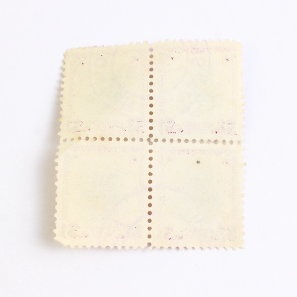 4 Canceled U.S. Postage Stamps $1 Woodrow Wilson