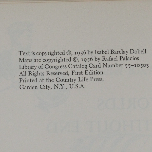 Worlds Without End By Isabel Barclay 1956 Hardcover Dust Jacket