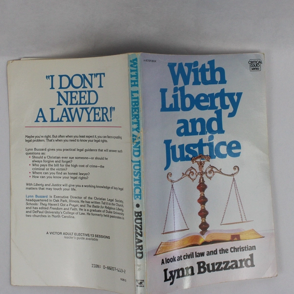 With Liberty and Justice by Lynn Buzzard 1984 PB Look at Civil Law the Christian