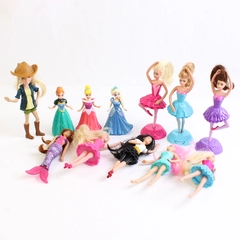 Lot of 12 Assorted Small Girls' Dolls Disney Mattel Spin Master