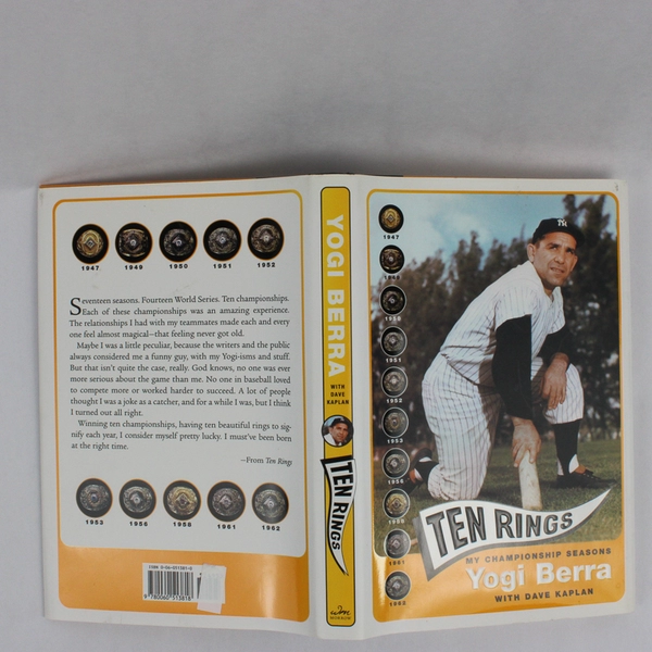 Ten Rings My Championship Seasons by Yogi Berra Dave Kaplan 2003 HC DJ 1st Ed