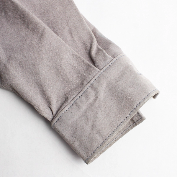 Style & Co. Collection Leather Gray Blazer Women's Jacket Button Up Size M