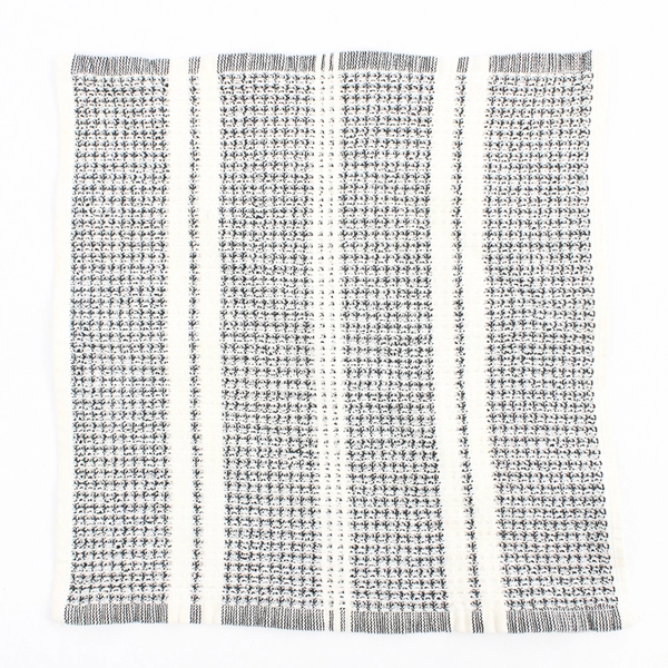 Lot of 8 Black & White Patterned Kitchen Dishcloths Unbranded 10x10 in