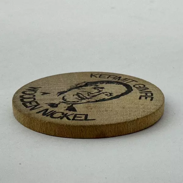 Vintage Gimres Shoe Store Wooden Nickel Token Worth $5 On A Shoe Purchase