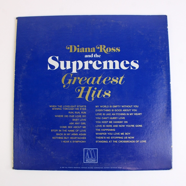 Diana Ross and the Supremes Greatest Hits Double Record Motown First Edition