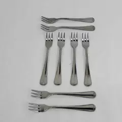 Set of 8 International Silver Stainless Gran Royal Cocktail Forks 5.5 Inch