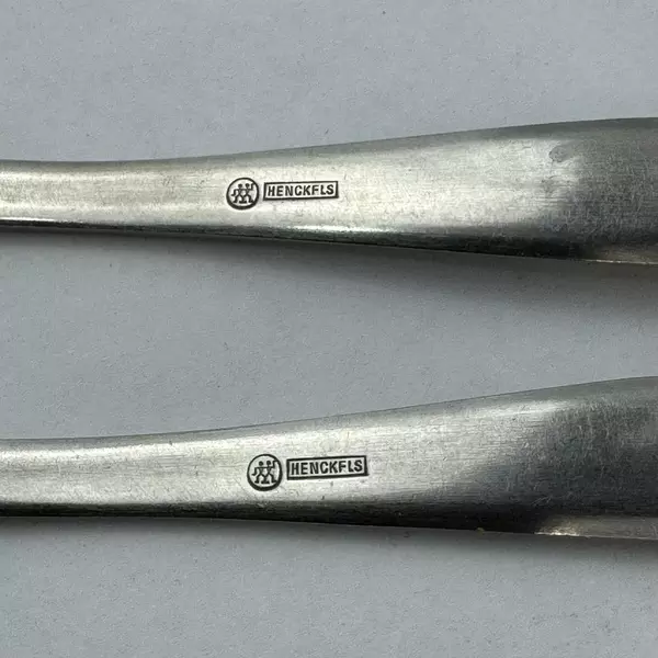 2 Vintage J A Henckels Azur Pastry Forks 6 Inch
