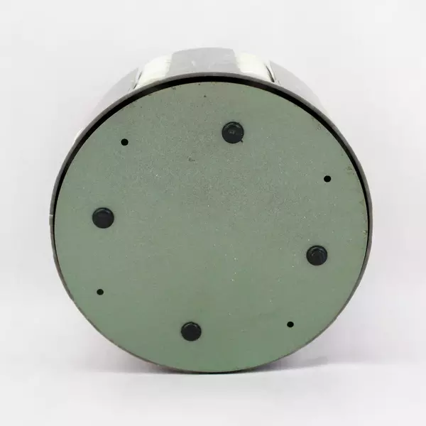 Vintage Marbled Gray Bakelite Round Poker Chip Carousel With Chips And Cards