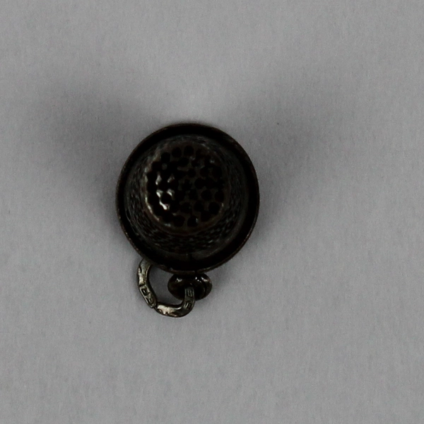 Miniature Sterling Silver Thimble Charm for Bracelet or Necklace Pendant