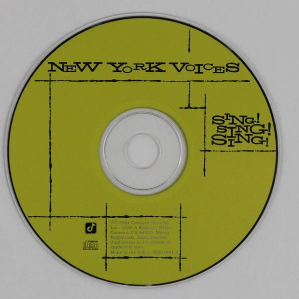 Sing! Sing! Sing! New York Voices CD 2001