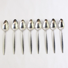 Lot of 8 Teaspoons 6.25" International Decorator Fascination Stainless Steel