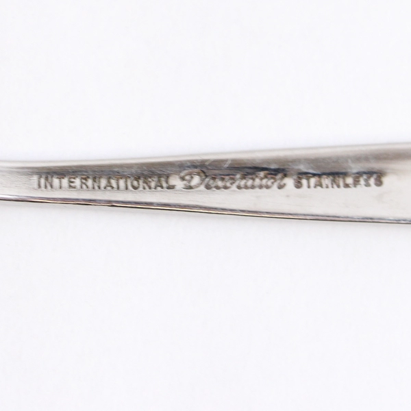 Lot of 8 Teaspoons 6.25" International Decorator Fascination Stainless Steel