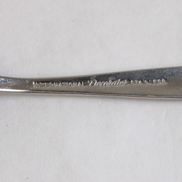 Lot of 4 Teaspoons 6.25" International Decorator Fascination Stainless Steel