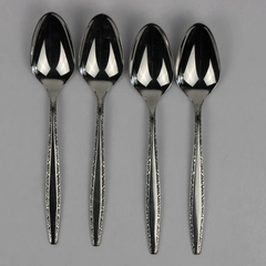 Lot of 4 Place Oval Spoons 7 1/8" International Decorator Fascination Stainless