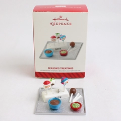 2014 Hallmark Keepsake Season's Treatings 6th In Series Ornament Cake Pops & Top