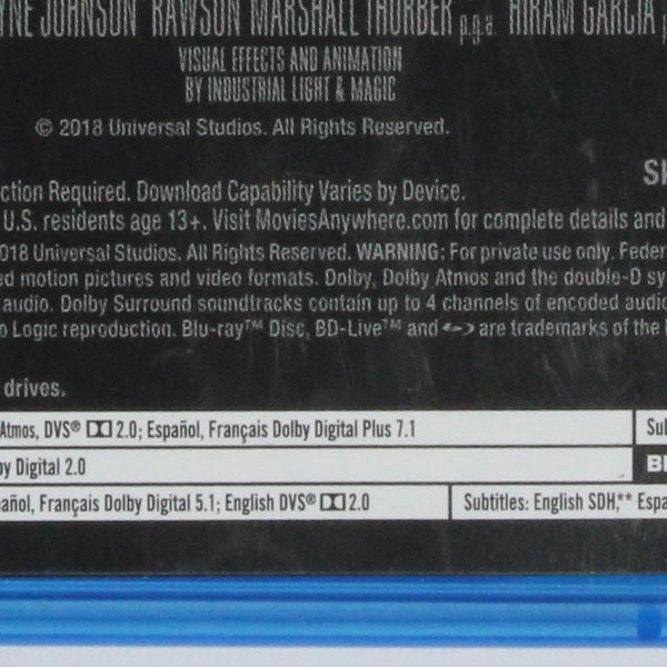 Skyscraper Blu-ray DVD 2 Discs 2018 Dwayne Johnson