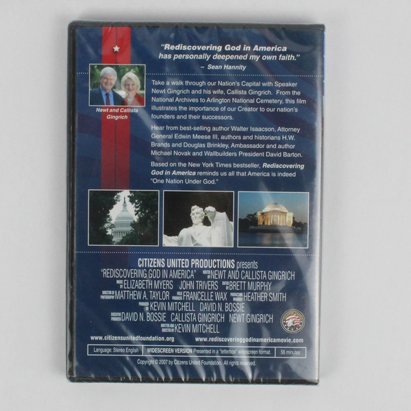 Rediscovering God In America DVD Gingrich 2007 New and Sealed