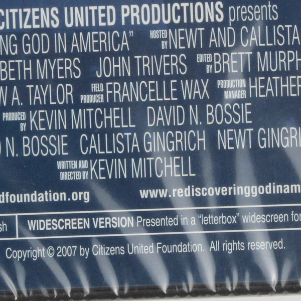 Rediscovering God In America DVD Gingrich 2007 New and Sealed