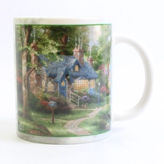 AMCAL Thomas Kinkade Hometown Lake Ceramic Coffee Cup Mug