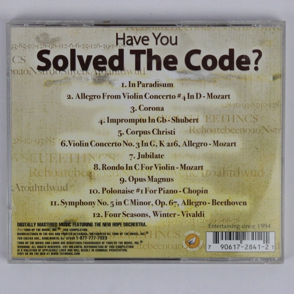 Have You Solved the Code? Various Artists CD 2006