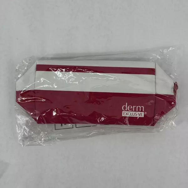 Derm Exclusive Cosmetic Case New Sealed Package Zippered All Purpose Bag