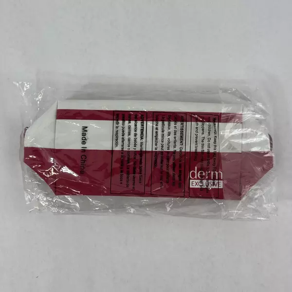 Derm Exclusive Cosmetic Case New Sealed Package Zippered All Purpose Bag