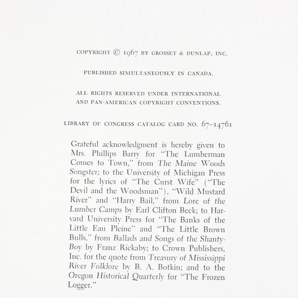 Songs of Forest and River Folk Paul Glass Louis C Singer 1967 Folk Songs PB SB