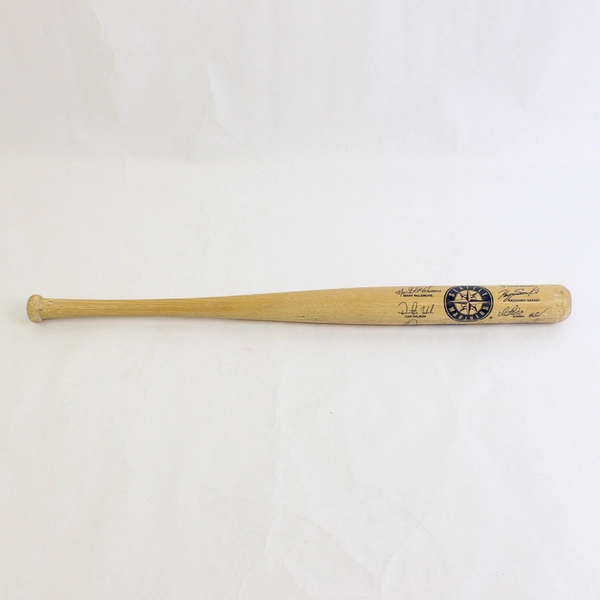 Seattle Mariners Mini Wood Baseball Bat Souvenir Collectible 18" 2002 MLBPA