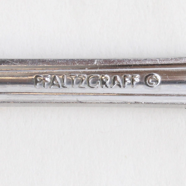 Lot of 4 Pfaltzgraff Meridian Place Oval Soup Spoons, 6.75" 18/0 Stainless