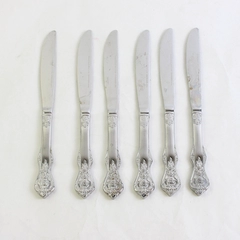 Lot Of 6 Heritage Mint LTD Royal Alister (Stainless) Flatware Modern Solid Knife