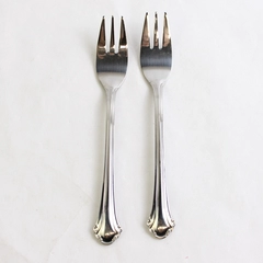 Lot of 2 Pfaltzgraff Meridian Dessert Forks 5.75" 18/0 Stainless Steel