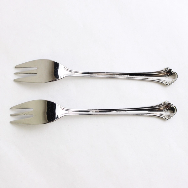 Lot of 2 Pfaltzgraff Meridian Dessert Forks 5.75" 18/0 Stainless Steel