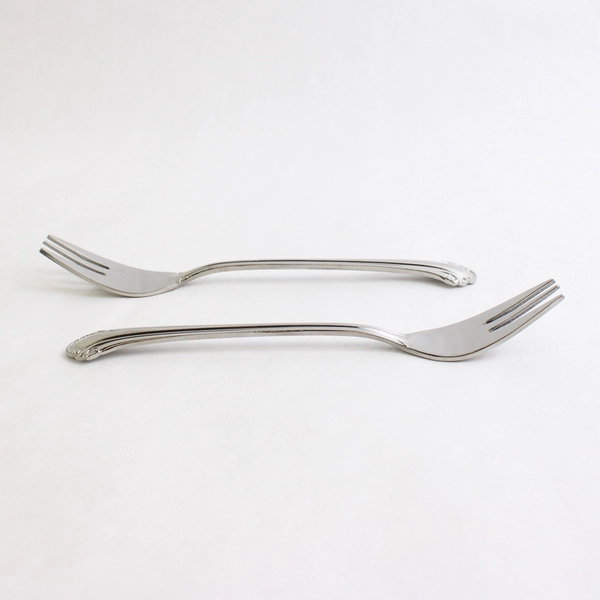 Lot of 2 Pfaltzgraff Meridian Dessert Forks 5.75" 18/0 Stainless Steel