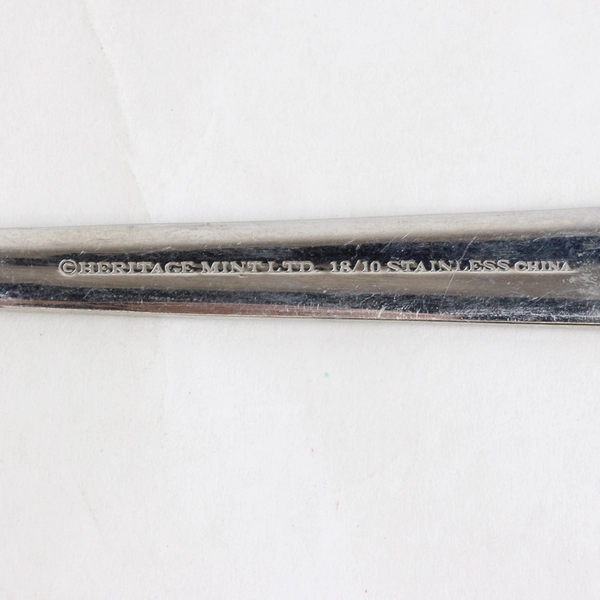 Lot Of 6 Heritage Mint LTD Bentley (Stainless) Flatware 3 Serving Forks 3 Knifes