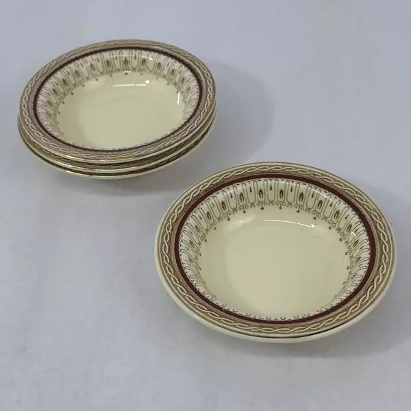 Lot of 4 Wood & Sons Pall Mall Red Band Fruit Bowls 5 Inch