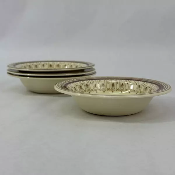 Lot of 4 Wood & Sons Pall Mall Red Band Fruit Bowls 5 Inch