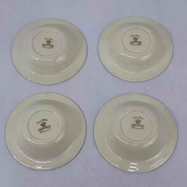 Lot of 4 Wood & Sons Pall Mall Red Band Fruit Bowls 5 Inch