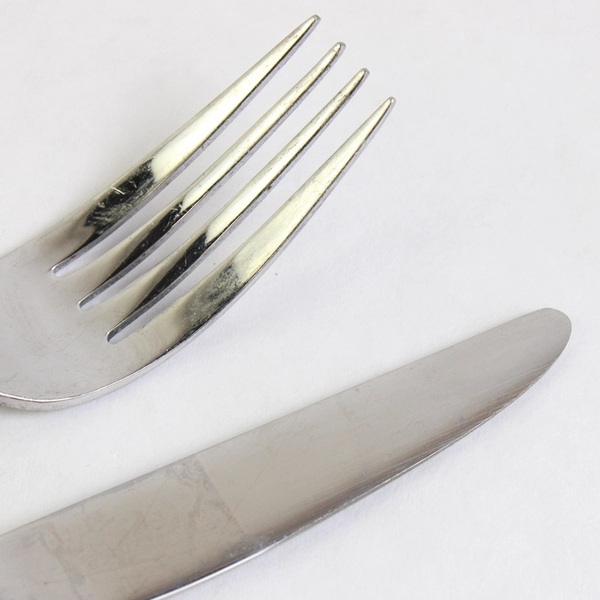 2 Pc Lot Heritage Mint LTD Reflections Stainless Flatware Salad Fork and Knife
