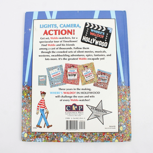 Where's Waldo? in Hollywood by Martin Handford 1993 Hardcover 1st US Edition