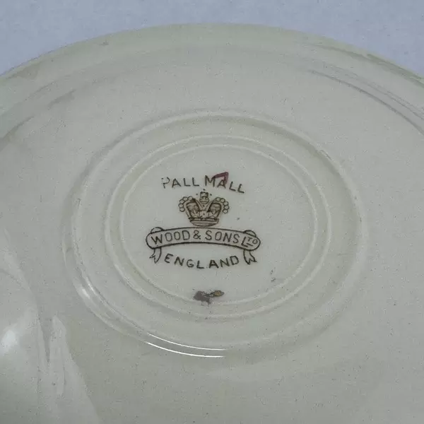 Lot of 3 Wood and Sons Pall Mall Red Band Saucers 6 Inch