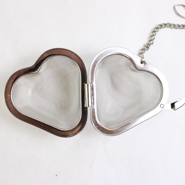 Heart Shaped Unbranded Stainless Steel Hanging Mesh Tea Infuser/Strainer