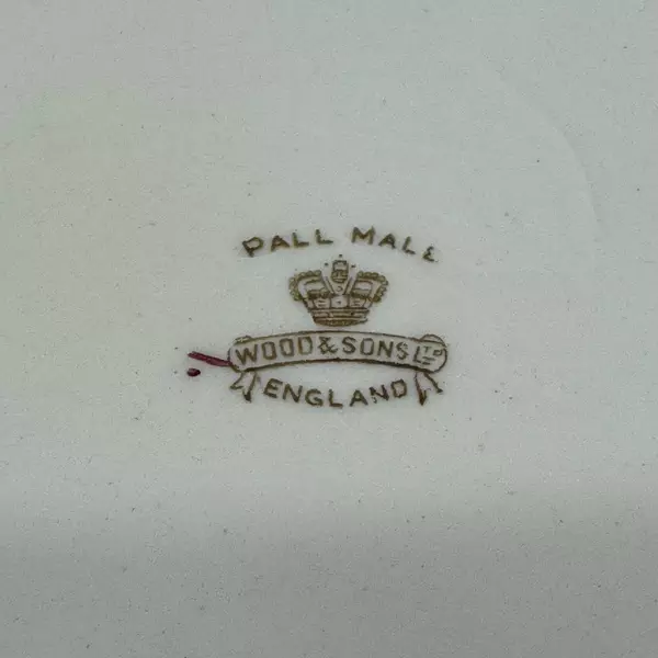 Set of 4 Wood And Sons Pall Mall Red Band Dinner Plates 10 Inch