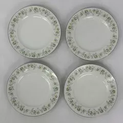 Set of 4 Johann Haviland Bavaria Germany Forever Spring 6 Inch Bread Plates